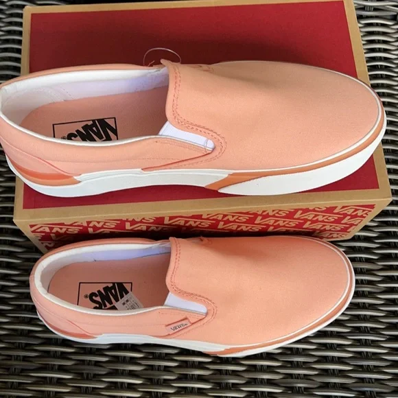 Vans Classic Slip-On S Pastel Peach Pearl/True White WMNS - Picture 3 of 16